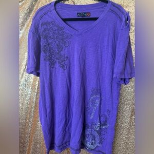 Guess Purple Graphic Men's Shirt